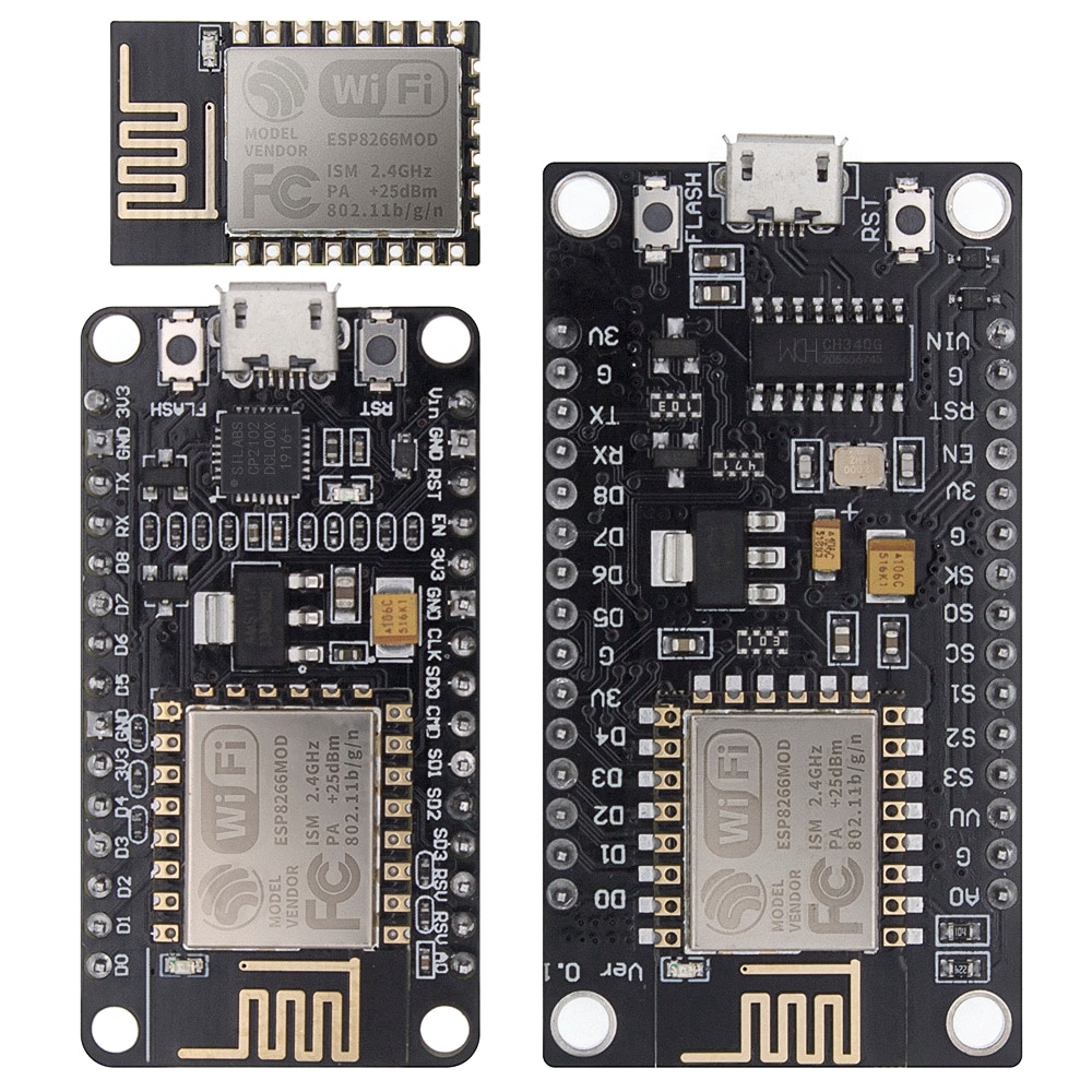 Bảng Mạch Phát Triển Không Dây Ch340/Cp2102 Nodemcu V3 V2 Lua Wifi Esp8266 Esp-12E Pcb