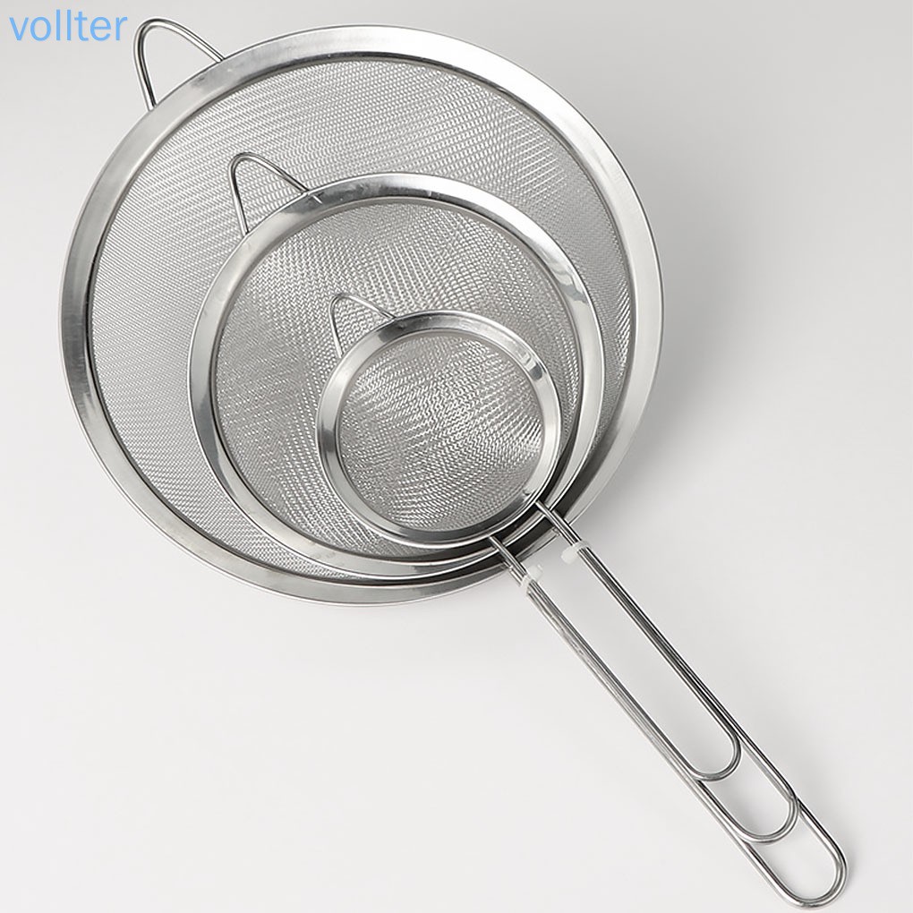 Rây lọc trà bằng thép không gỉ tay cầm dài 7cm tiện dụng cho nhà bếp