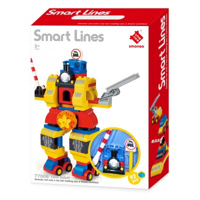 Bộ xếp hình lắp ghép Robot - 92 mảnh ghép Smoneo - 77008 Chính Hãng