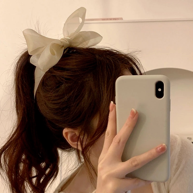 Kẹp Càng Cua / Nơ Vải Voan Ngọt Ngào Xinh Xắn