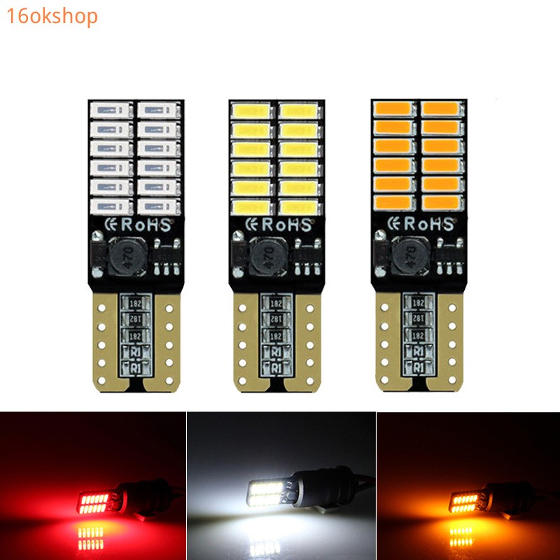 Đèn Led T10 4014 24smd 12 / 24v Cho Xe Hơi