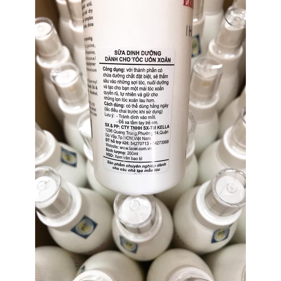 Nước Xịt Dưỡng Cho Tóc Uốn Xoăn Kella Shine Curl 200ml Chính Hãng Công Ty
