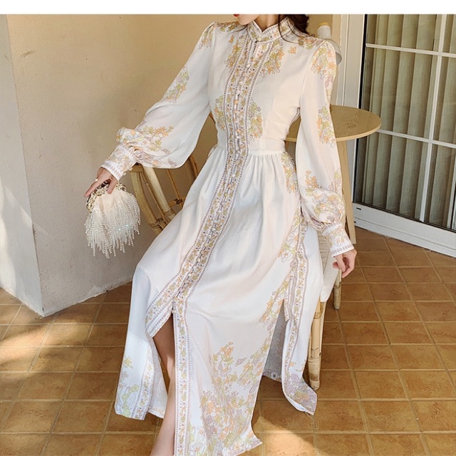 Đầm mãi hoạ tiết thiết kế cao cấp