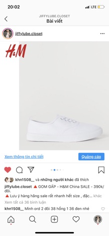 [ORDER] Giầy HM gom sale