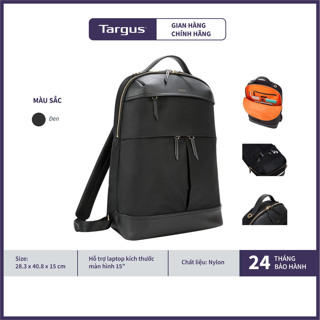 Balo Laptop Targus Newport Backpack TSB945 15 inch - Hàng Chính Hãng