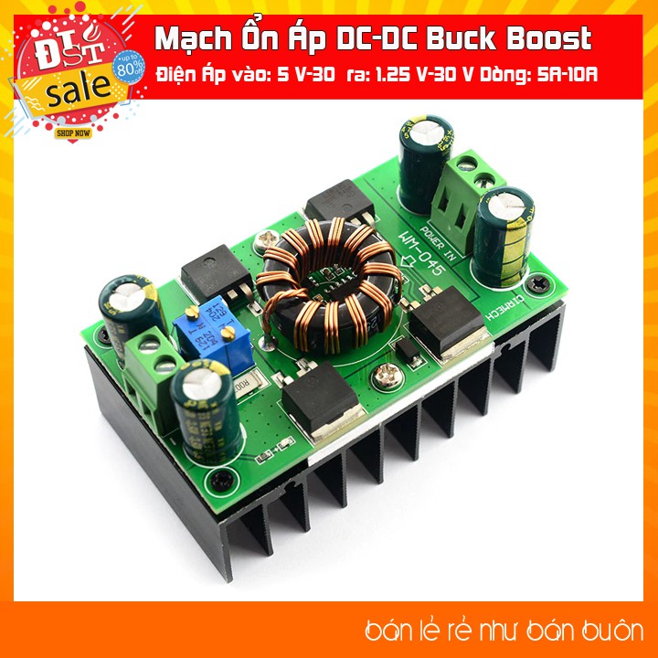 Mạch Ổn Áp DC-DC Buck Boost cố định điện áp đầu ra 30V 10A có điều chỉnh WM-045