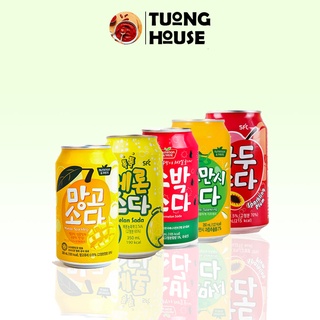 Nước Soda SFC Hàn Quốc lon 350ml nhiều vị