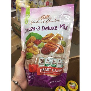 Hạt tổng hợp Organic nature's garden omega 3 bịch 700gr date 9/2019