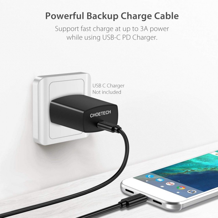 Dây Cáp Sạc Type C To C 30W Dài 1M Sạc Nhanh iPhone 15, Điện Thoại Android CHOETECH CC0002-V2 - Hàng Chính Hãng