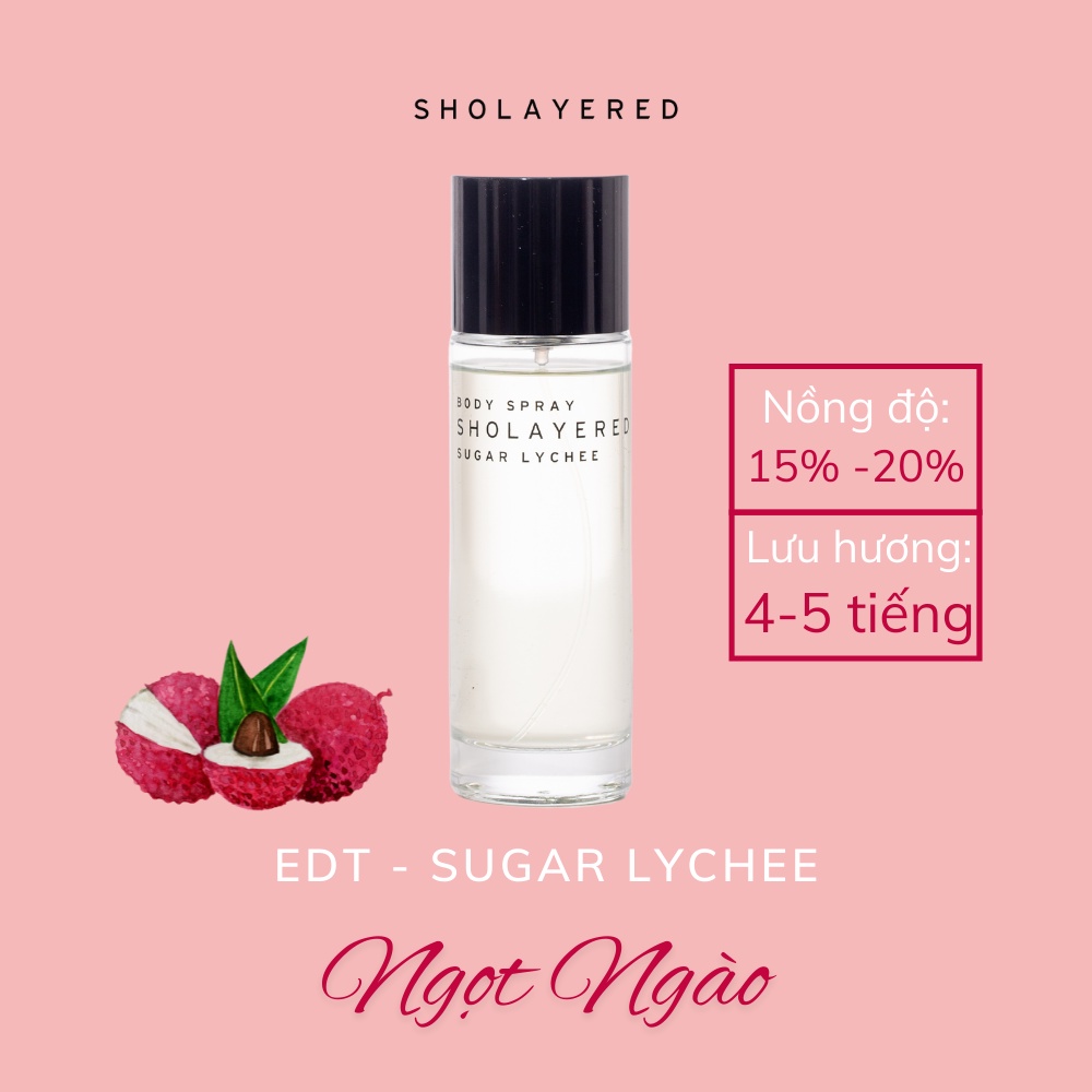 Nước hoa nam nữ unisex EDT Sholayered Chính hãng Nhật Bản 100ml [Sugar Lychee]