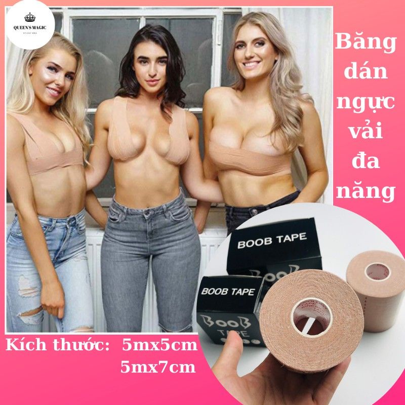 Dán Ti Vải Nâng Ngực Đa Năng Tạo Khe Nâng Ngực Xệ Co Giãn