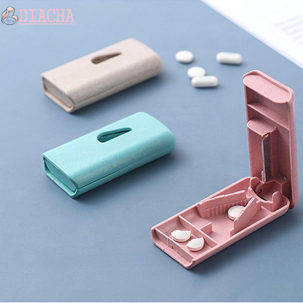 Dụng cụ cắt thuốc mini hình chữ nhật nhiều màu sắc sáng tạo