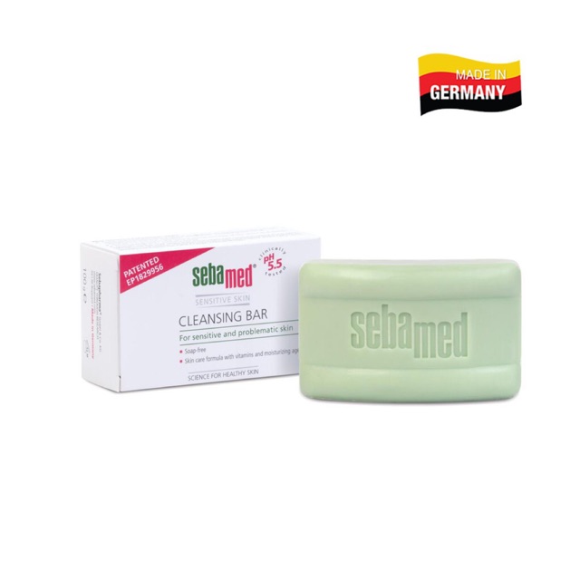 Thanh làm sạch kháng khuẩn Sebamed Cleansing Bar pH5.5 (50g và 100g)