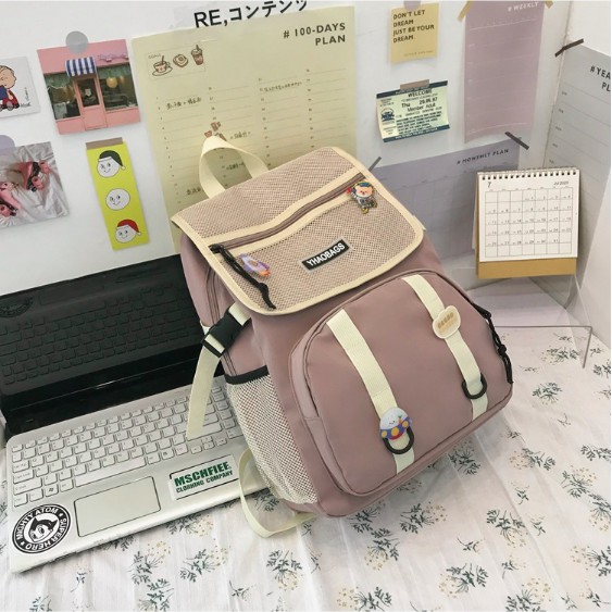 Balo đi học YHAOBAGS nam nữ du lịch thời trang, Balo nữ đẹp cao cấp unisex đựng vừa laptop hàn quốc MS08