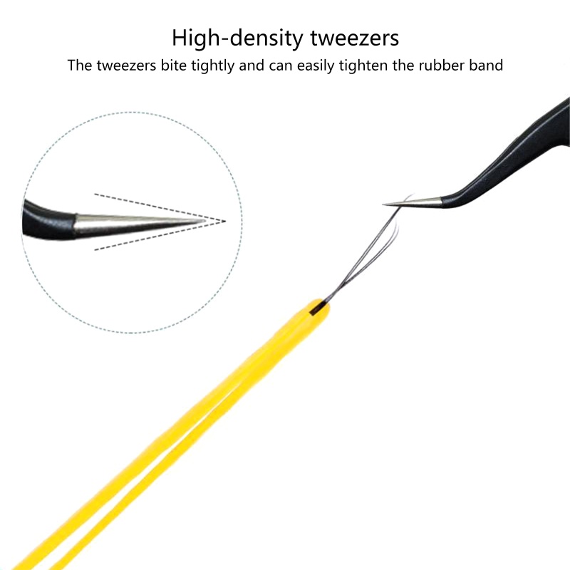 Set 2 Nhíp Gắp Lông Mi / Lông Mày Đầu Cong / Thẳng Độ Chính Xác Cao