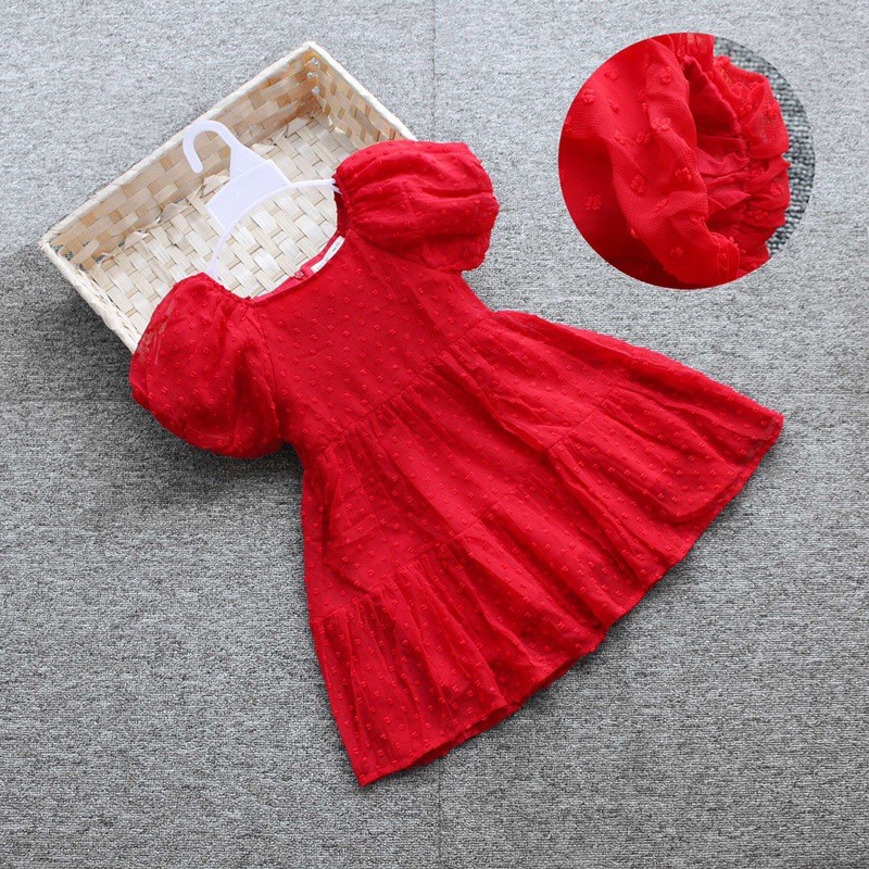 Đầm voan bé gái form babydoll (9 - 30 kg)