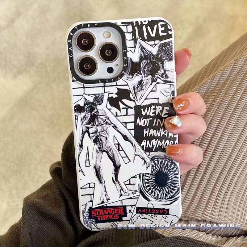 Ốp Điện Thoại Silicone Mềm Chống Sốc In Hình Stranger Things Thời Trang Cho iPhone 13 12 11 Pro MAX IX XS MAX XR 7 8 Plus