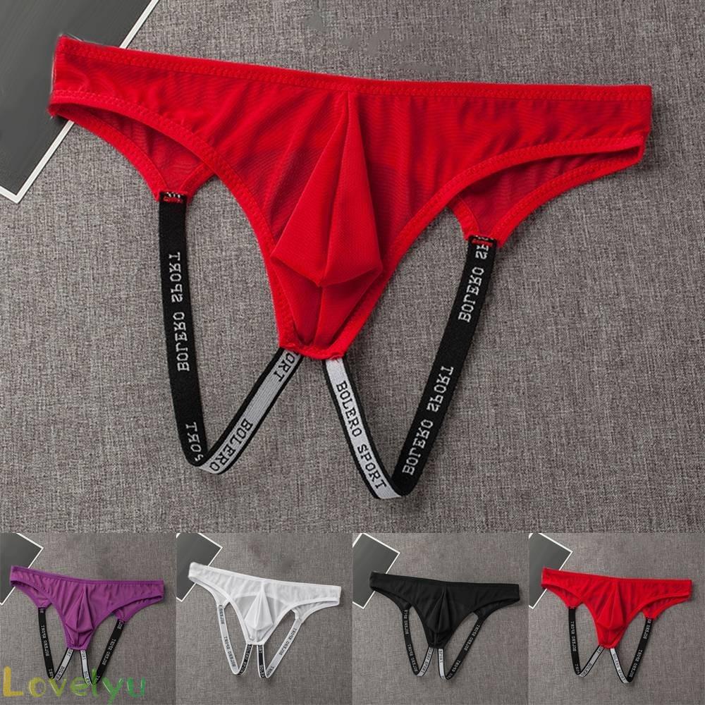 ◀READY▶Men Underwear Panties Pouch Double Thong Thong Nylon+Polyester Breathable# Good Quality