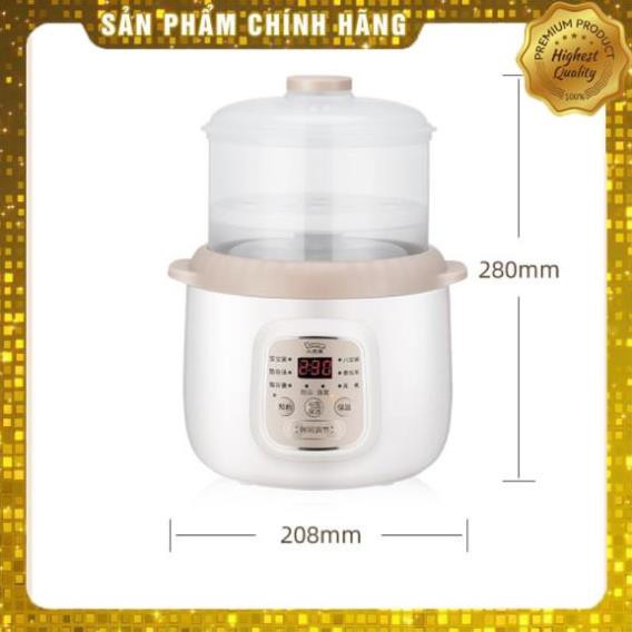 Nồi nấu cháo, ninh hầm, hấp cách thủy Lotor D10, sử dụng gốm sứ cao cấp