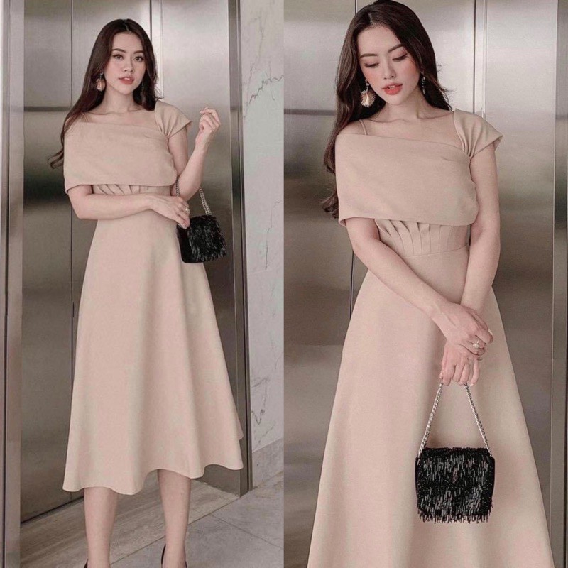 Đầm Dự Tiệc❤Đầm Nữ Thiết Kế Lệch Vai Xinh Lung Linh SK96 | BigBuy360 - bigbuy360.vn
