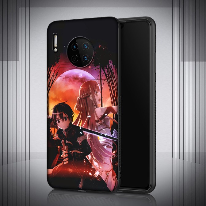 Ốp lưng silicon họa tiết họa hình Sword Art Online cho Huawei Mate 30 20 10 Lite Pro P Smart Z