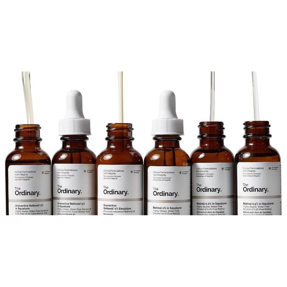 Serum chống lão hoá, sạm, nám The Ordinary Retinol 0.2%, 0.5% và 1% in Squalane 30ml