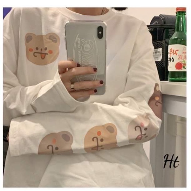 Áo xuông dài 5 gấu in tay da cá H2A877