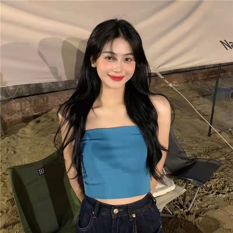 Áo Lót Ống Mỏng Màu Đen Thời Trang Mùa Hè Cho Nữ áo yếm JL-MX-01