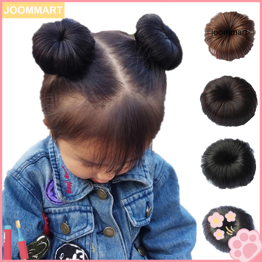 (Hàng Mới Về) Búi Tóc Giả Hình Bánh Donut Xinh Xắn Dành Cho Bé Gái | BigBuy360 - bigbuy360.vn