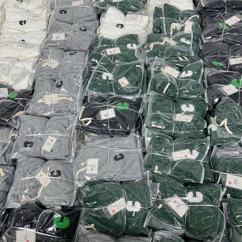 Quần bom nữ chữ C vải tổ ong dày dặn unisex phong cách thể thao cạp chun bo gấu 4 màu xanh be đen trắng M913