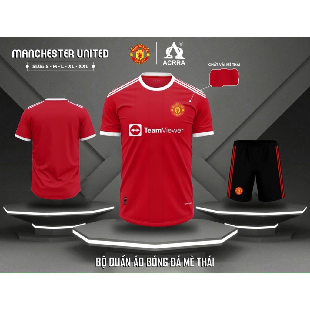 Quần Áo Bóng Đá CLB MANCHESTER UNITED QUẦN ĐEN Vải Thun Thái Cao Cấp - Bộ Đồ Đá Banh Cực Chất ĐH SPORT 💋