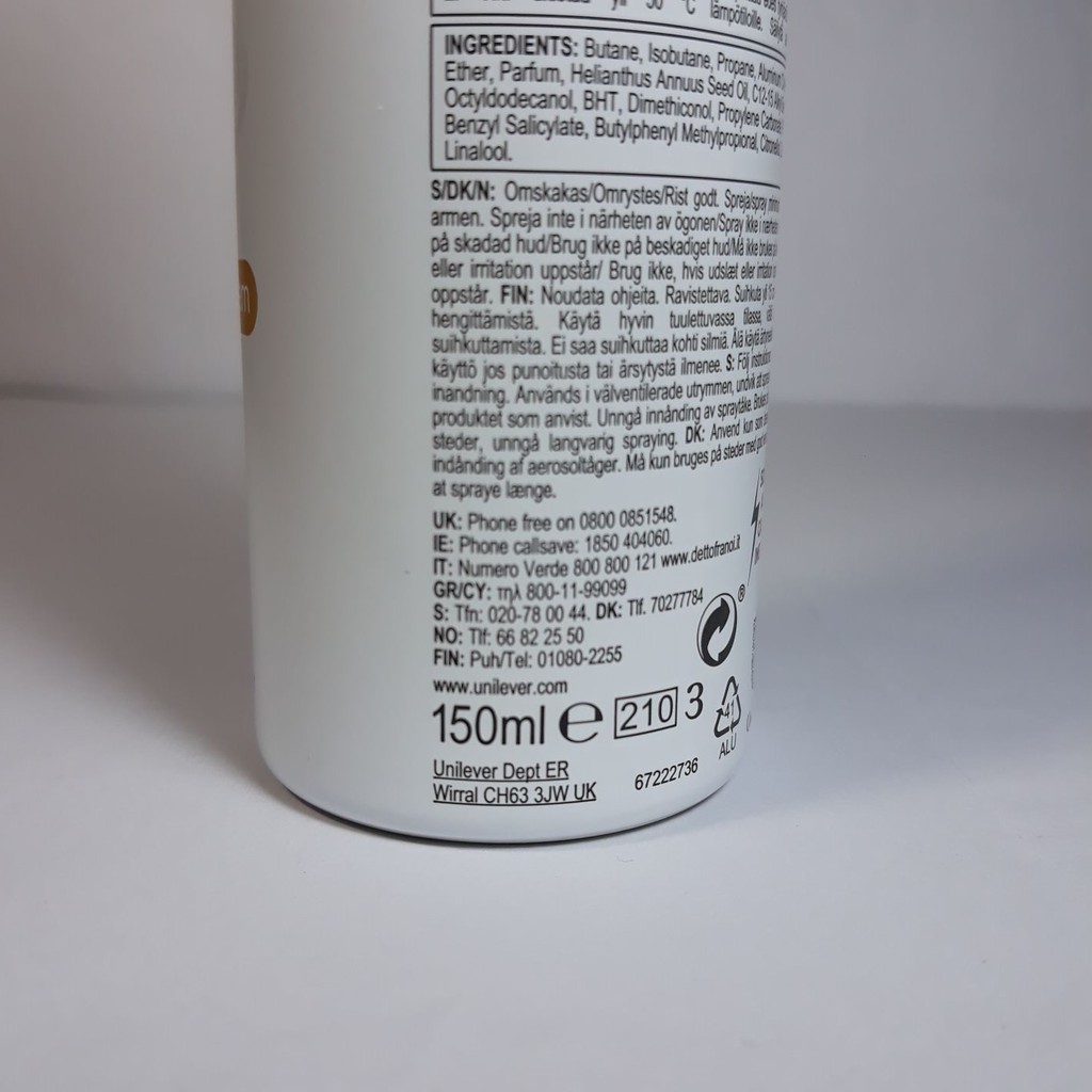 Xịt khử mùi toàn thân Dove pure 150ml | BigBuy360 - bigbuy360.vn