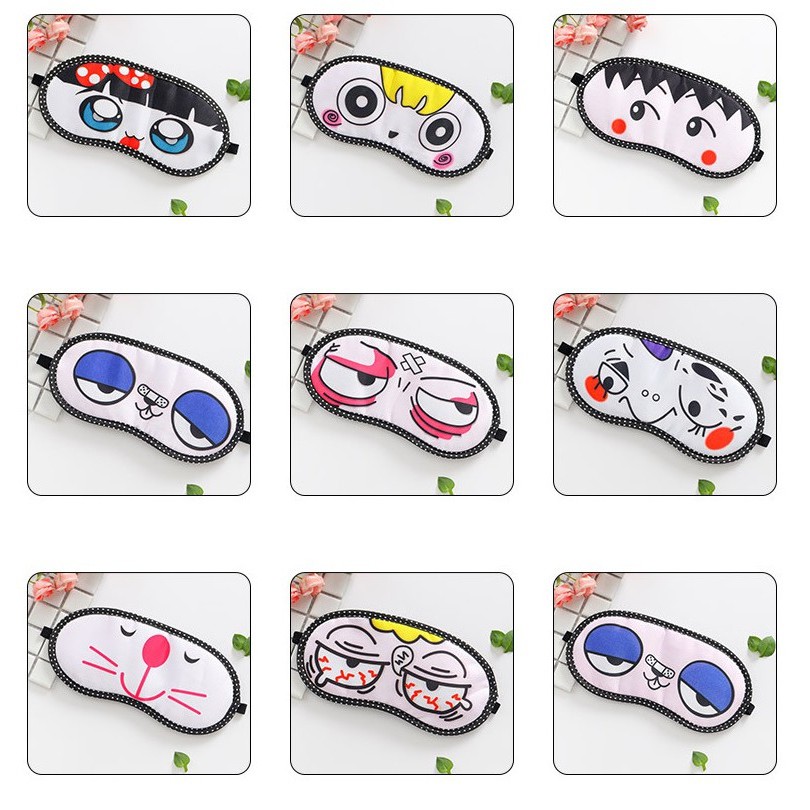 Bịt mắt đi ngủ cute ( loại có túi gel làm mát mắt )