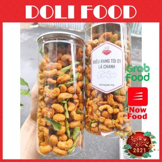 Hạt điều bình phước rang tỏi ớt lá chanh 500g - hạt điều nhà rang cực sạch và chất lượng - dav021