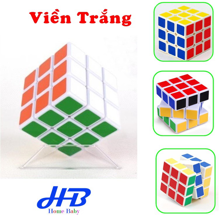 Đồ Chơi Rubik Magic Cube 3x3x3 Có Viền TRẮNG Cao Cấp