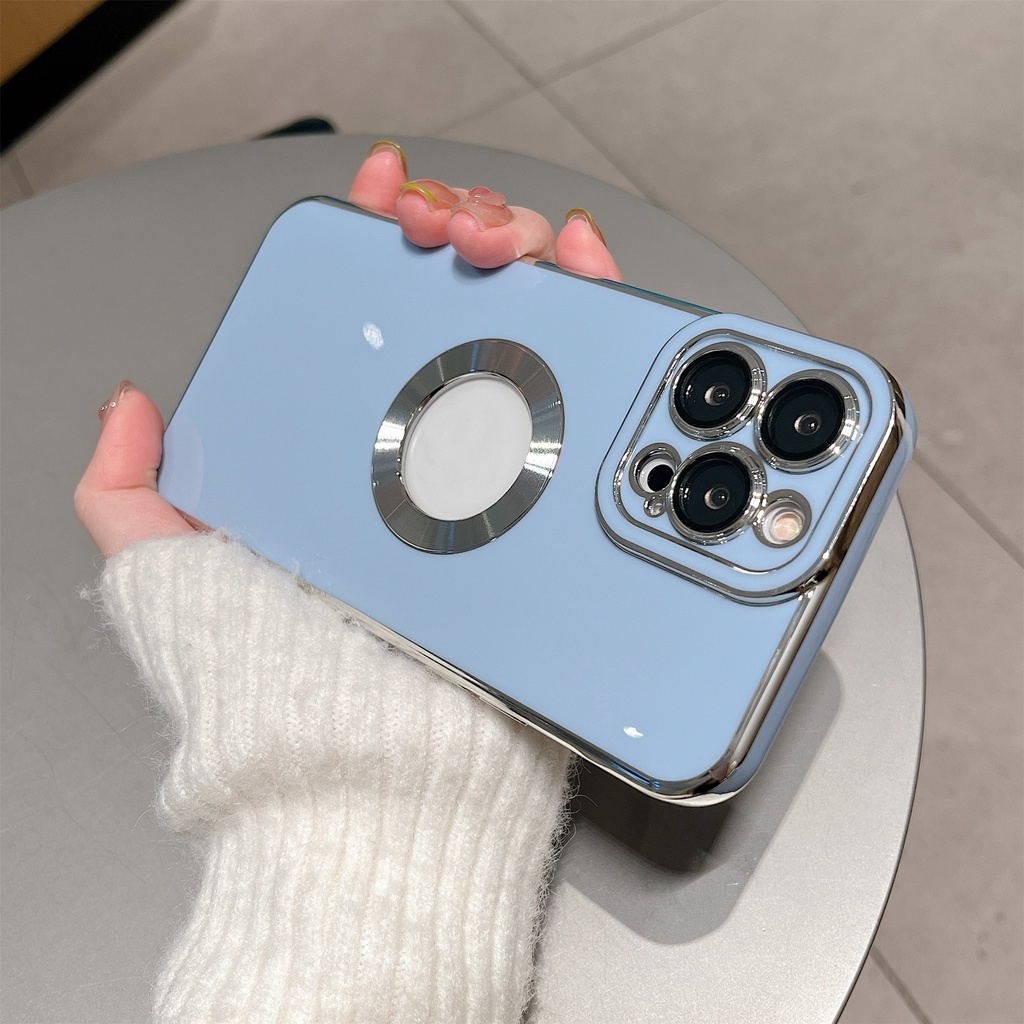 Ốp Điện Thoại Mềm Mạ 6D Sang Trọng Bảo Vệ Camera Cho iPhone 11 Pro MAX 12 13 Pro MAX Xr XS MAX Sự Bảo Vệ
