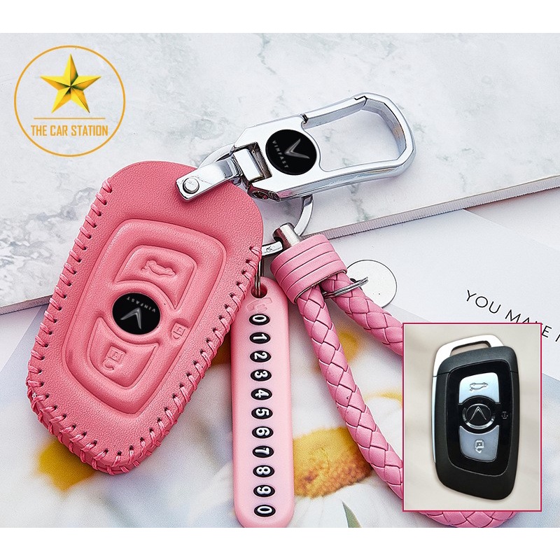 - Bao da bọc chìa khóa xe hơi ô tô Vinfast Lux A & Lux SA - Ốp chìa khóa Vinfast Lux A - Mẫu 31