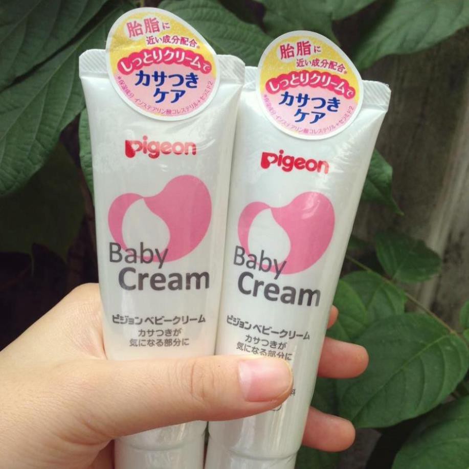 Kem chống nẻ cho bé Pigeon Baby Cream 50g hàng Nhật nội địa Meishoku