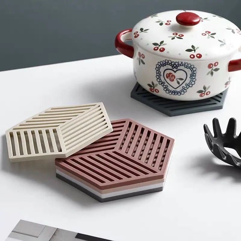 Miếng Lót Nồi Silicon, Đế Lót Nồi Bát Đĩa Cách Nhiệt Chất Liệu Silicon Chống Nóng