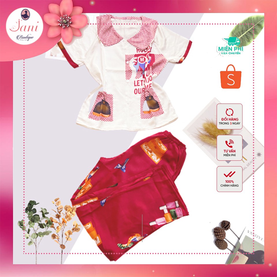 Đồ Ngủ Pijama Lụa Satin 💓𝗙𝗥𝗘𝗘𝗦𝗛𝗜𝗣💓 Tay Ngắn, Quần Dài Siêu Xinh Sanh Chảnh Hàn Quốc -