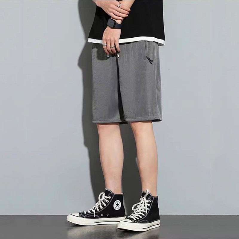 Quần Short Đi Biển Dáng Rộng Chất Liệu Mỏng Nhanh Khô Thời Trang Cho Nam Giới