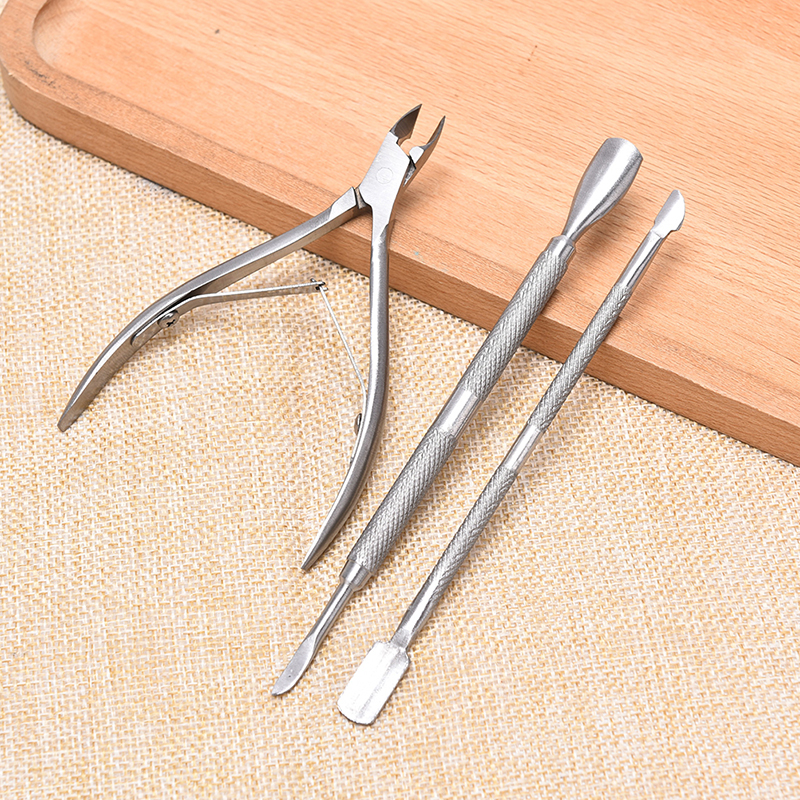 Spring 3Pcs/Set Cuticle Nippers Nail Clipper Cutter Dead Skin Remover Nail Art Tool Brilliant