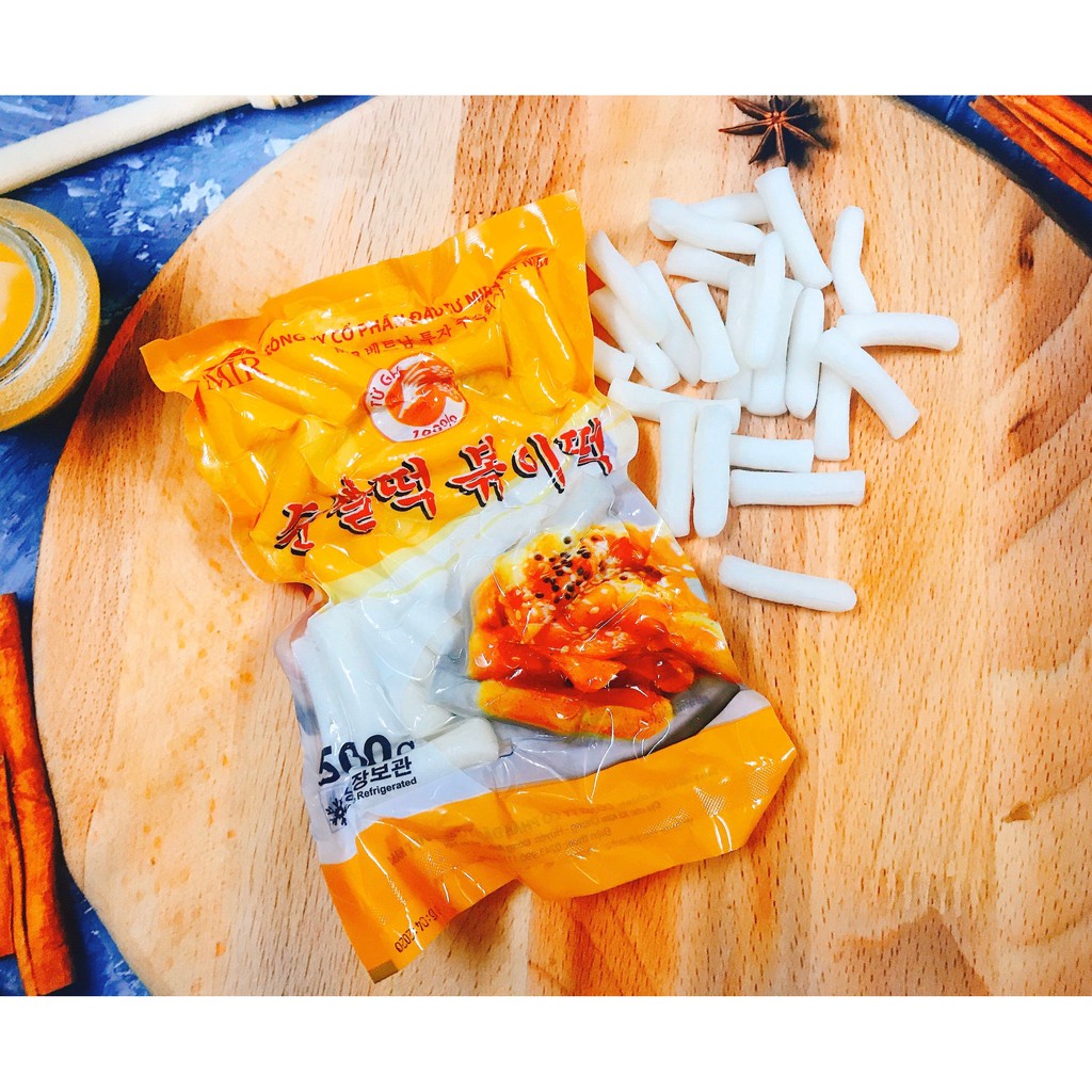 Bánh gạo tokbokki Hàn Quốc thường 500g