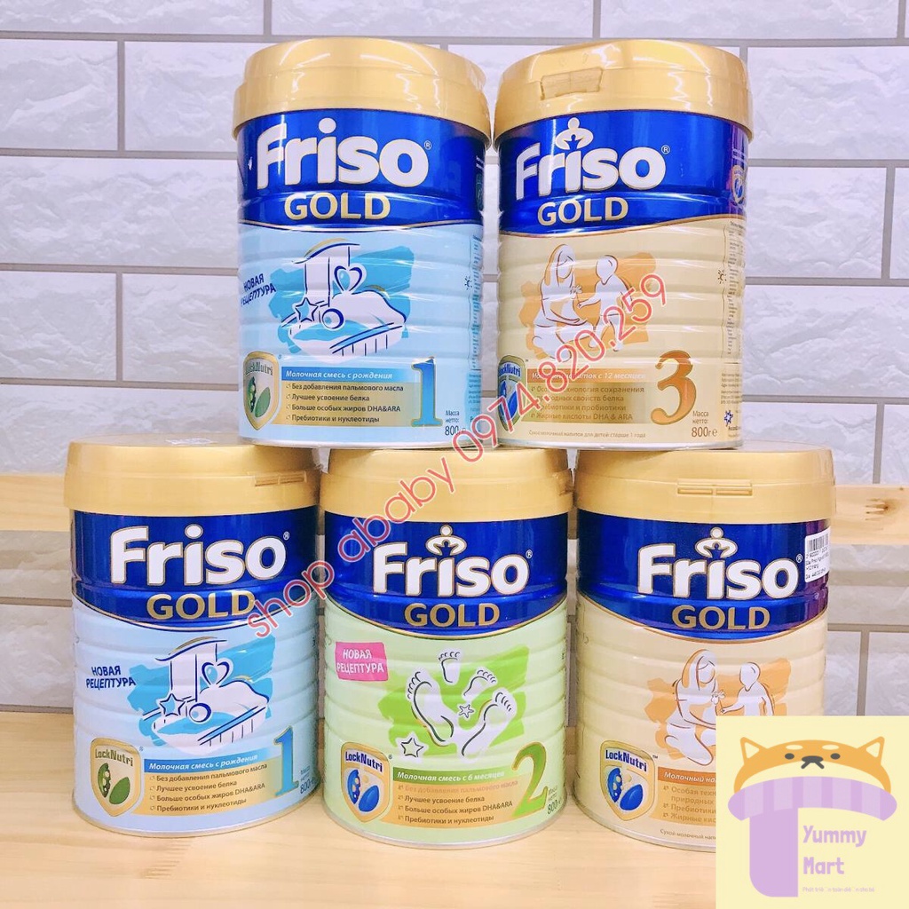 [Date 9/2023] Sữa Friso Nga 800g đủ số 1 2 3 giá tốt