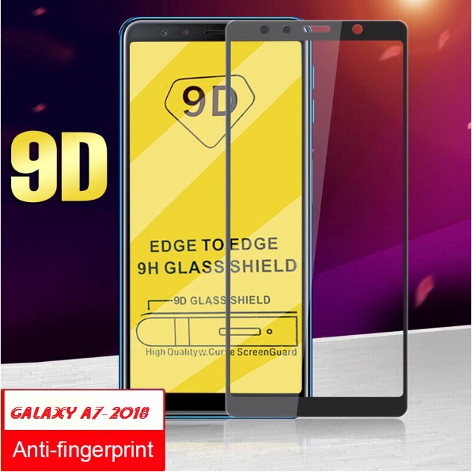 Kính Cường Lực Full Màn Hình 9D SS Galaxy A7 2018/A750 Không 1 chấm li ti