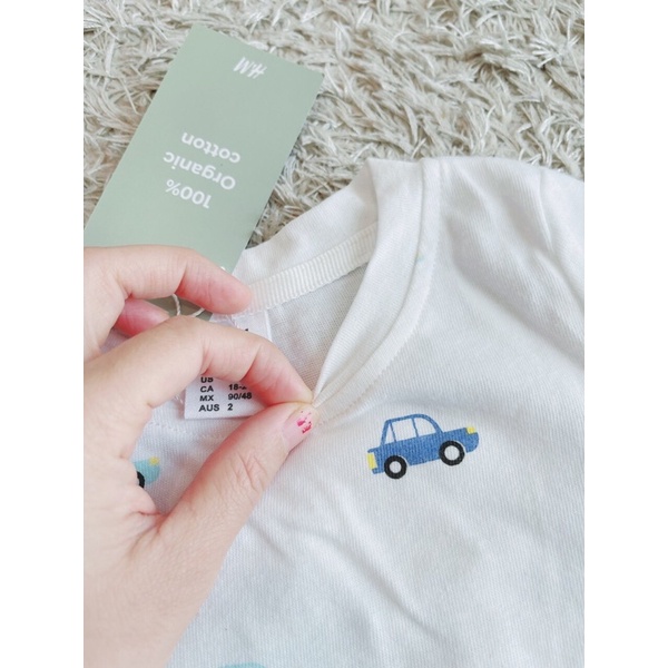 Quần áo trẻ em-Set 2 bộ HM ÔTô cho bé trai từ 9 đến 20kg