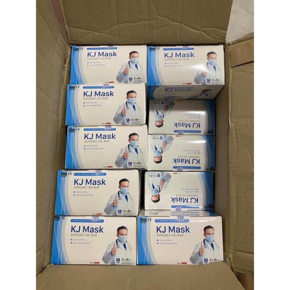 Khẩu Trang Y Tế Kj Mask 4 lớp giấy kháng khuẩn hàng công ty Vina KJ