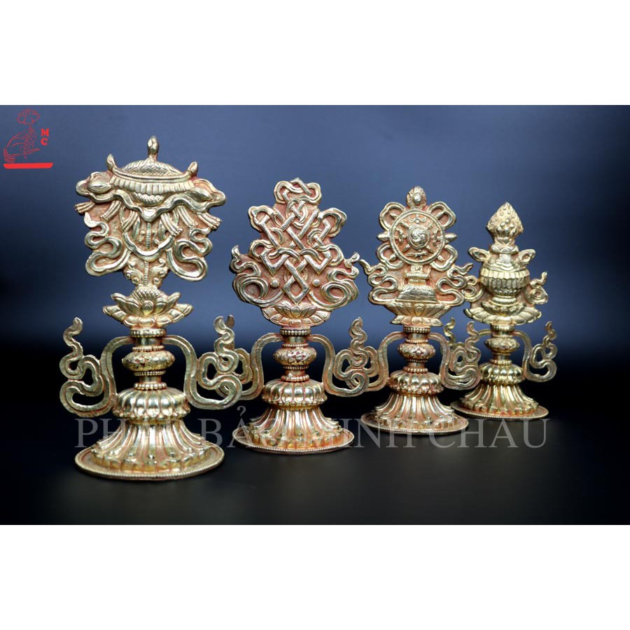 Bộ 8 Tướng Cát Tường đồng Npeal 23cm