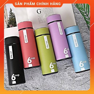 Bình giữ nhiệt_bình đựng nước lõi thuỷ tinh 6up