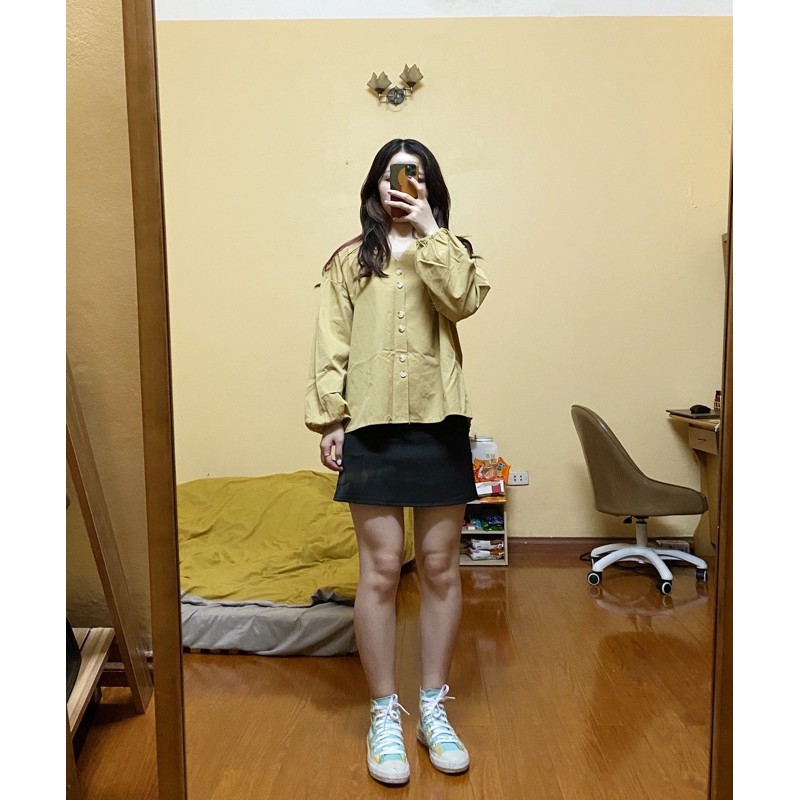ÁO SƠ MI THÔ MÀU BE